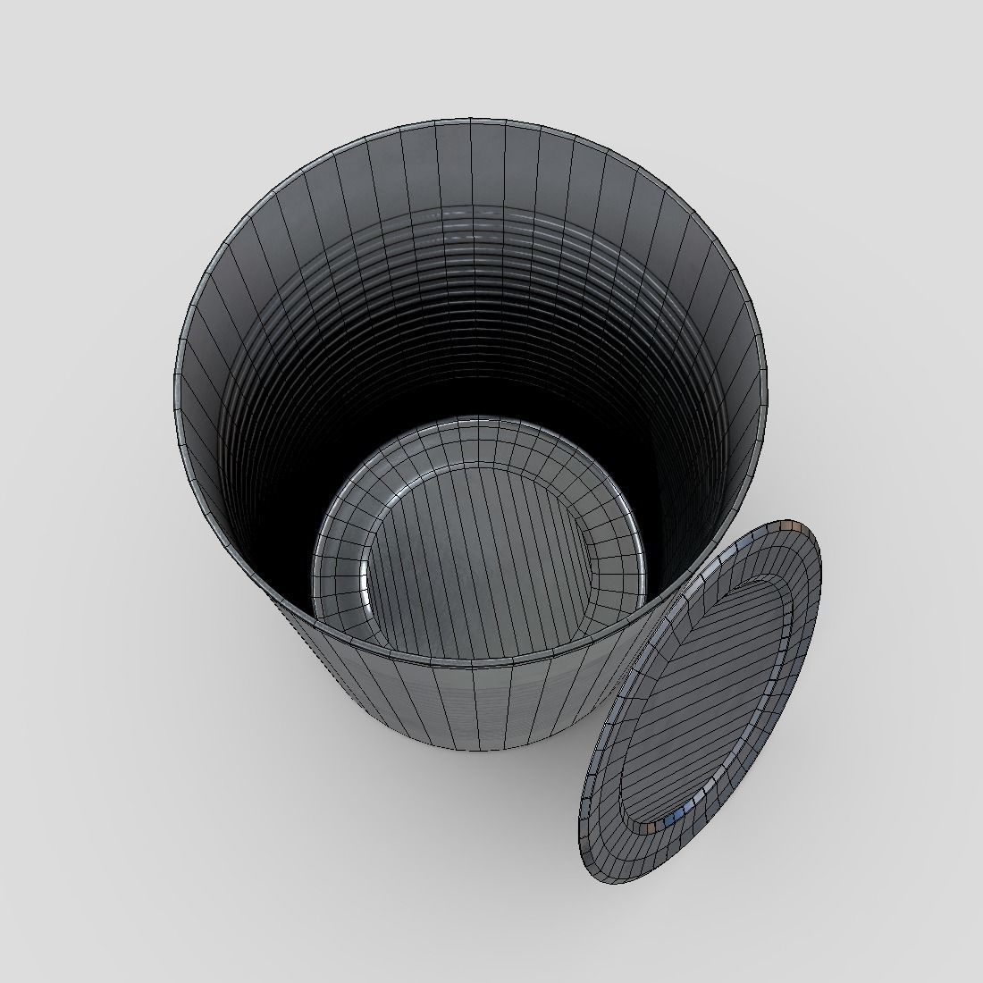 CC0 - Tin Can 4 Open Free low-poly 3D model_9