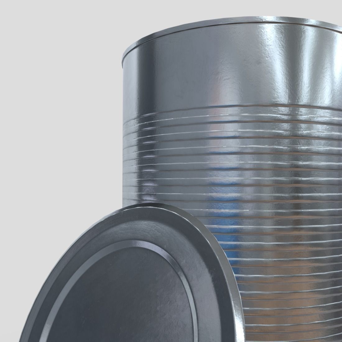 CC0 - Tin Can 4 Open Free low-poly 3D model_14