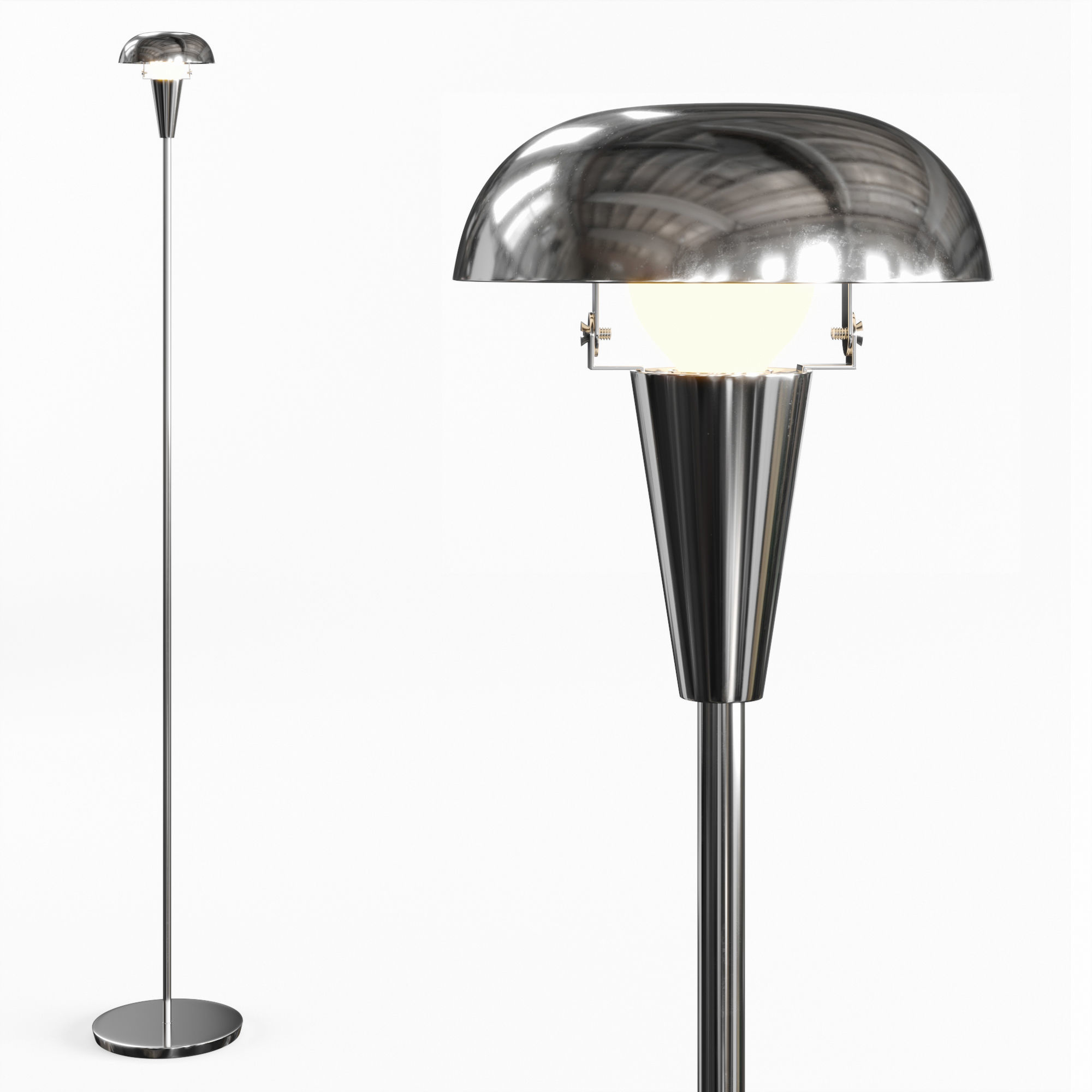 Tiny floor lamp by Fermliving 3D model_1