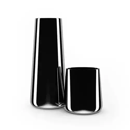 Chrome Vases