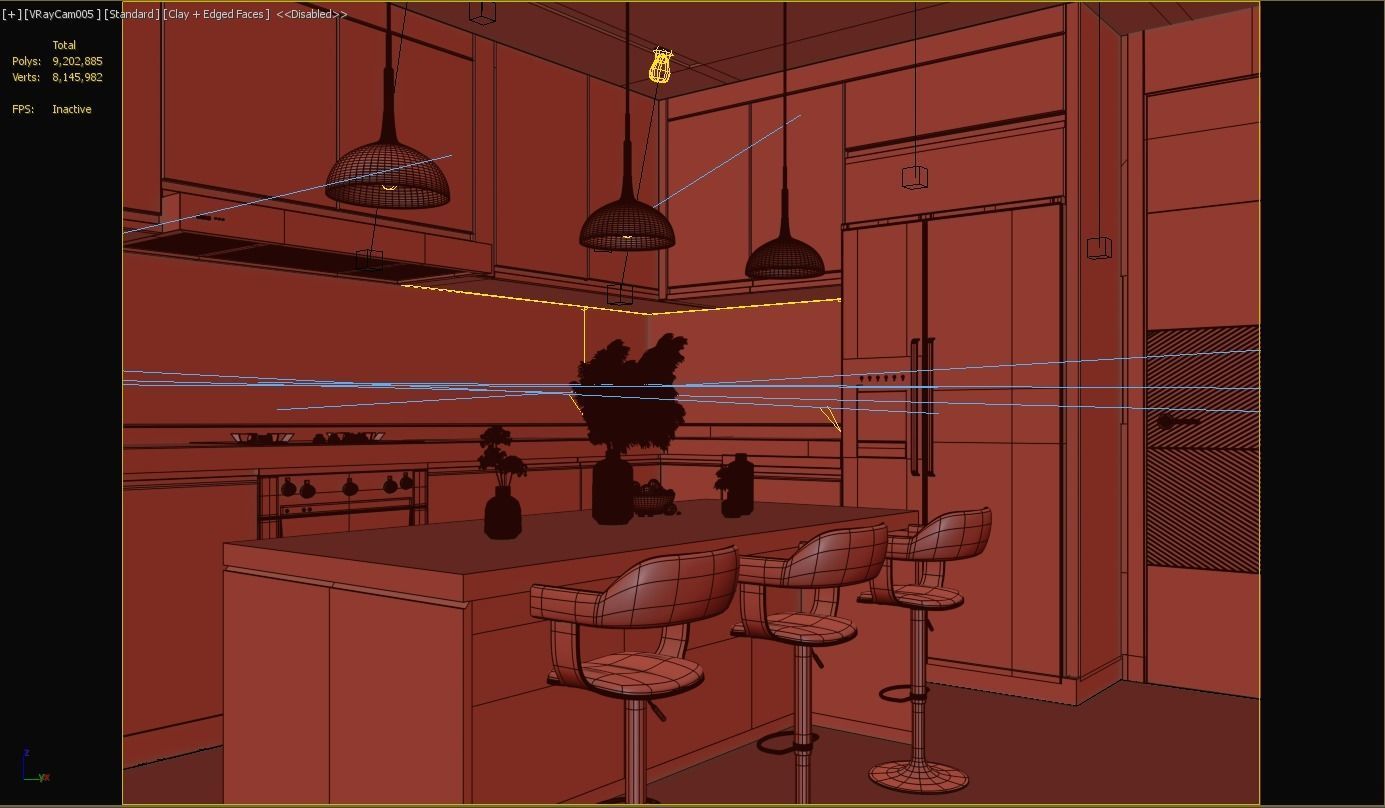 Modern Kitchen 3D model_5