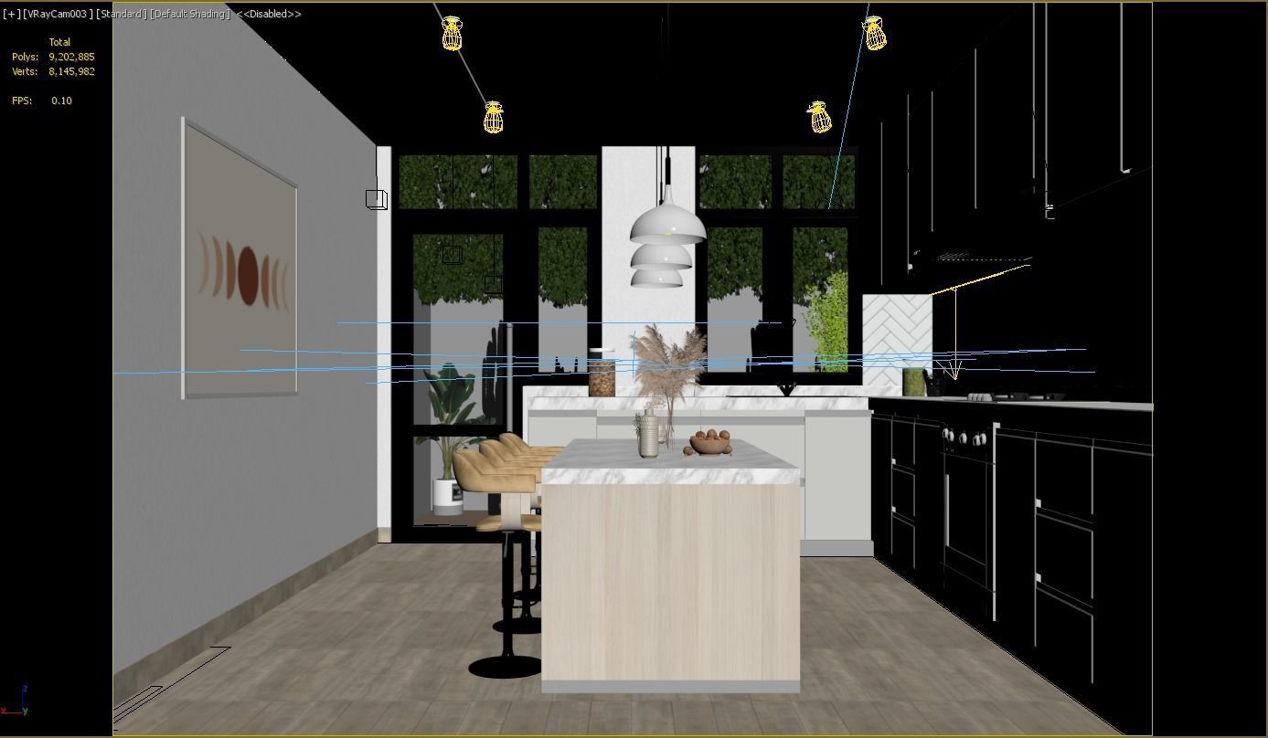 Modern Kitchen 3D model_4