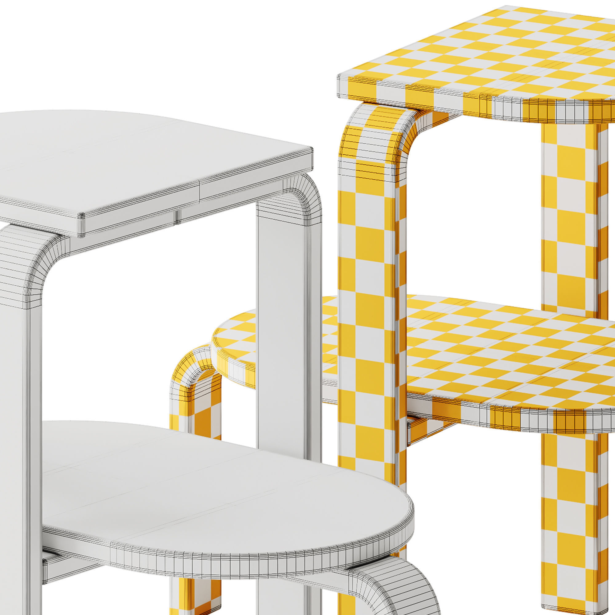Case Furniture ALTURA Step Stool or Side Table 3D model_5
