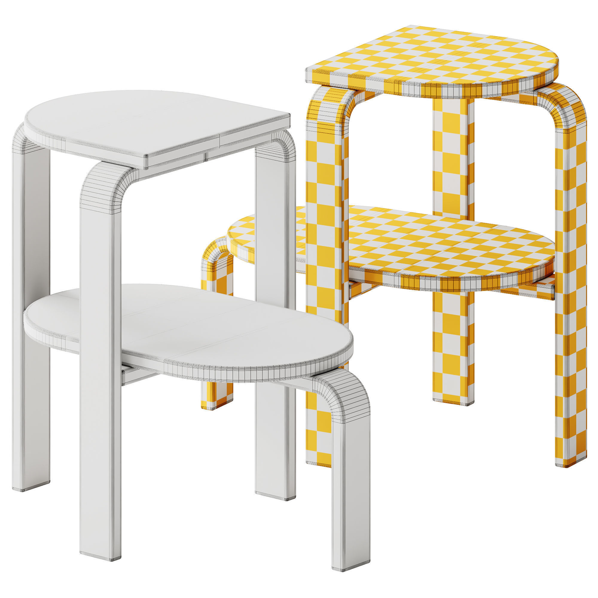 Case Furniture ALTURA Step Stool or Side Table 3D model_4