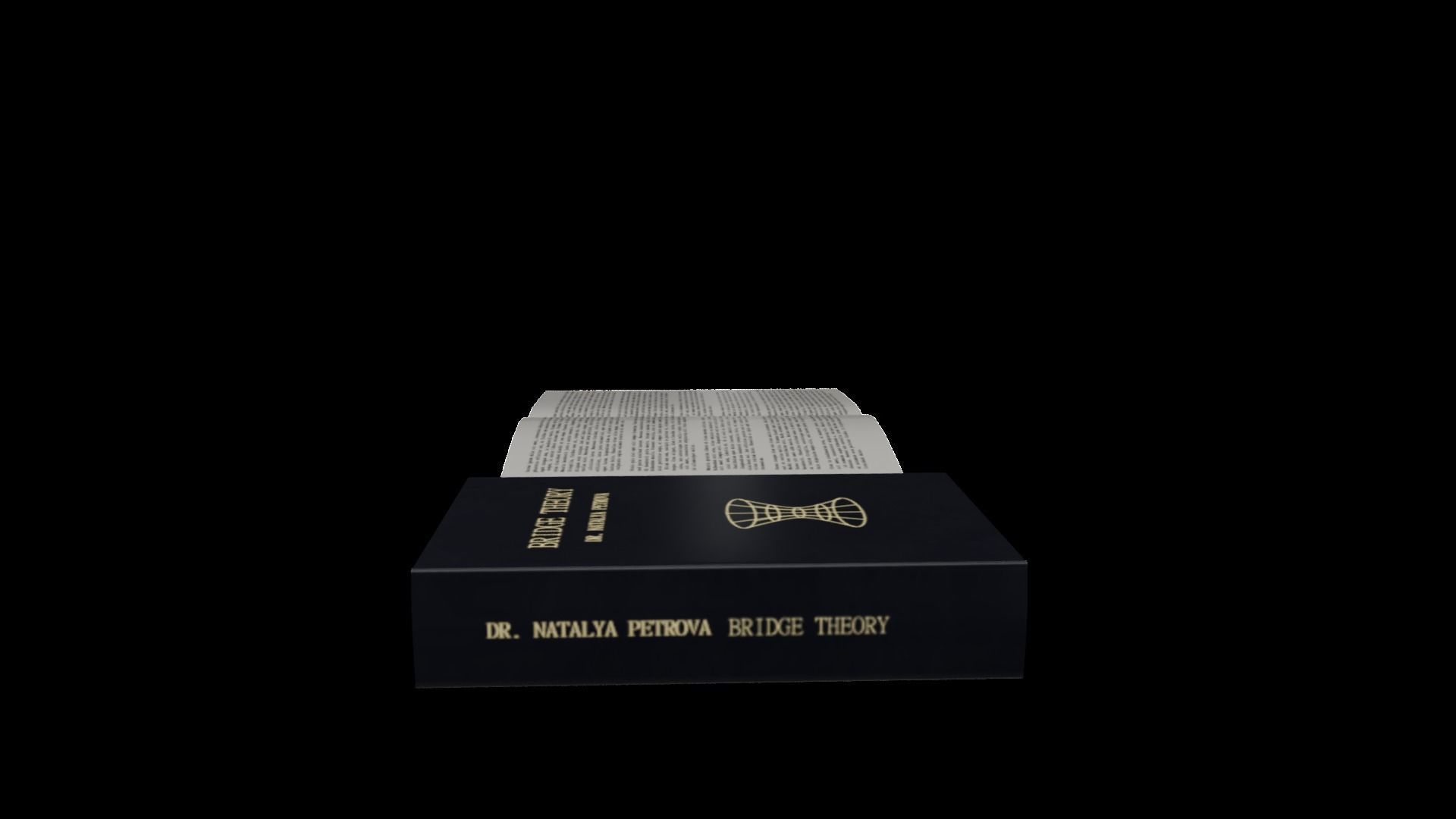 Book low ploy Low-poly 3D model_9