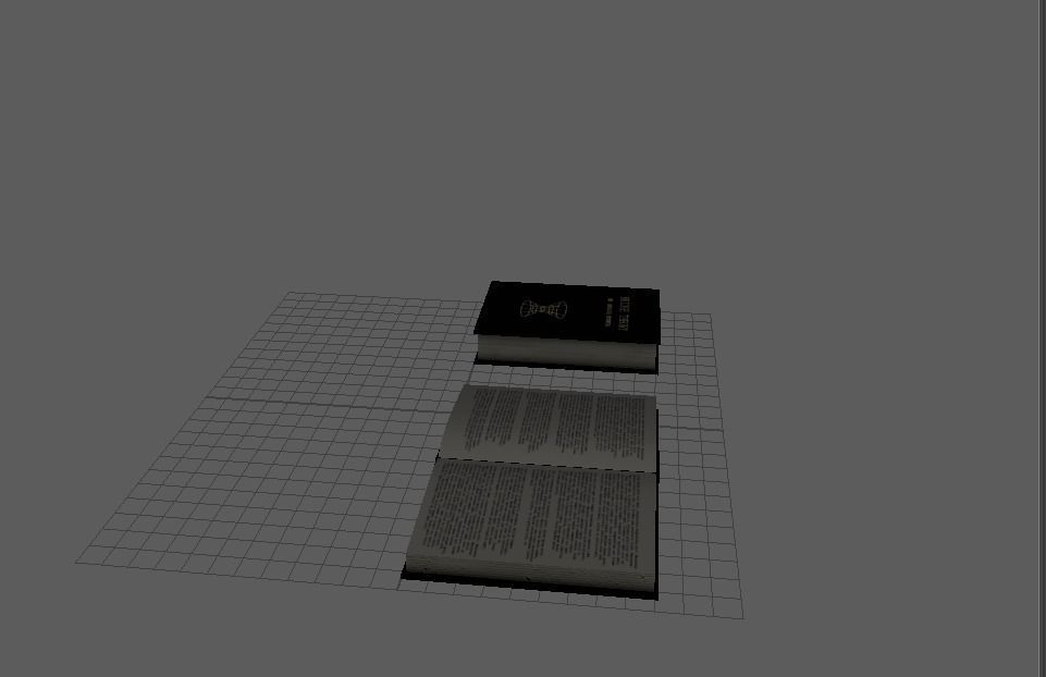 Book low ploy Low-poly 3D model_15