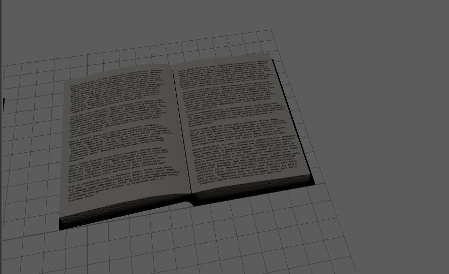 Book low ploy Low-poly 3D model_18