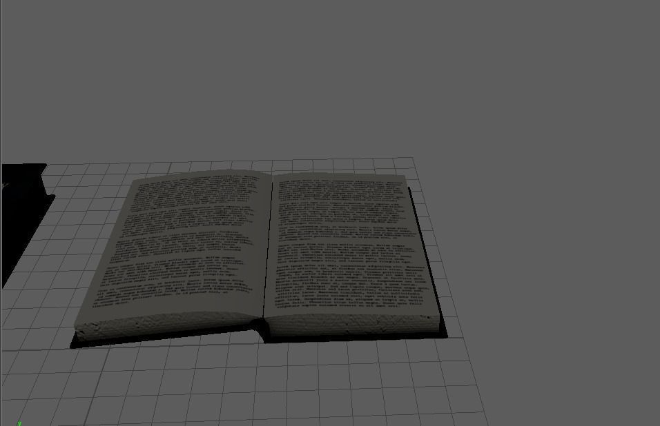 Book low ploy Low-poly 3D model_17