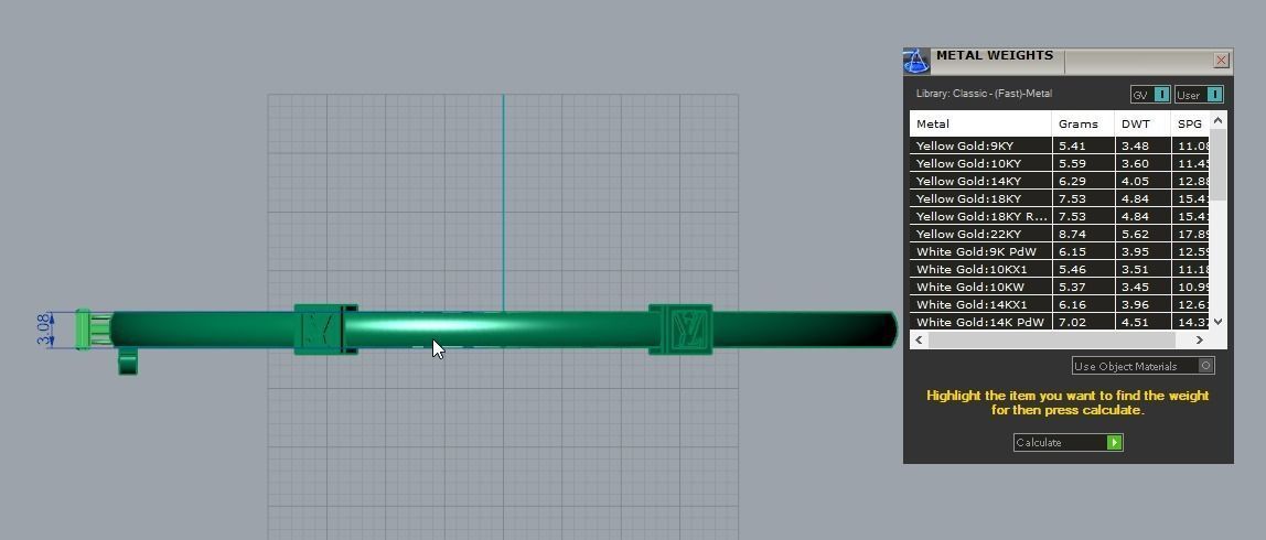 mark bracelete 3D model_1