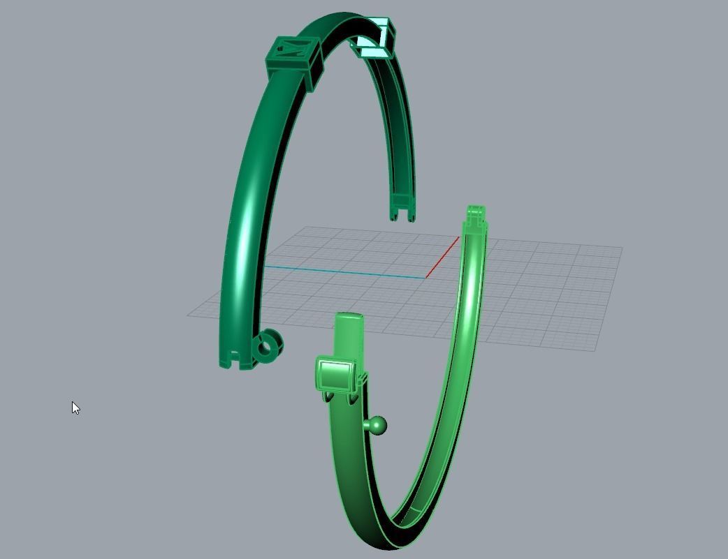 mark bracelete 3D model_3