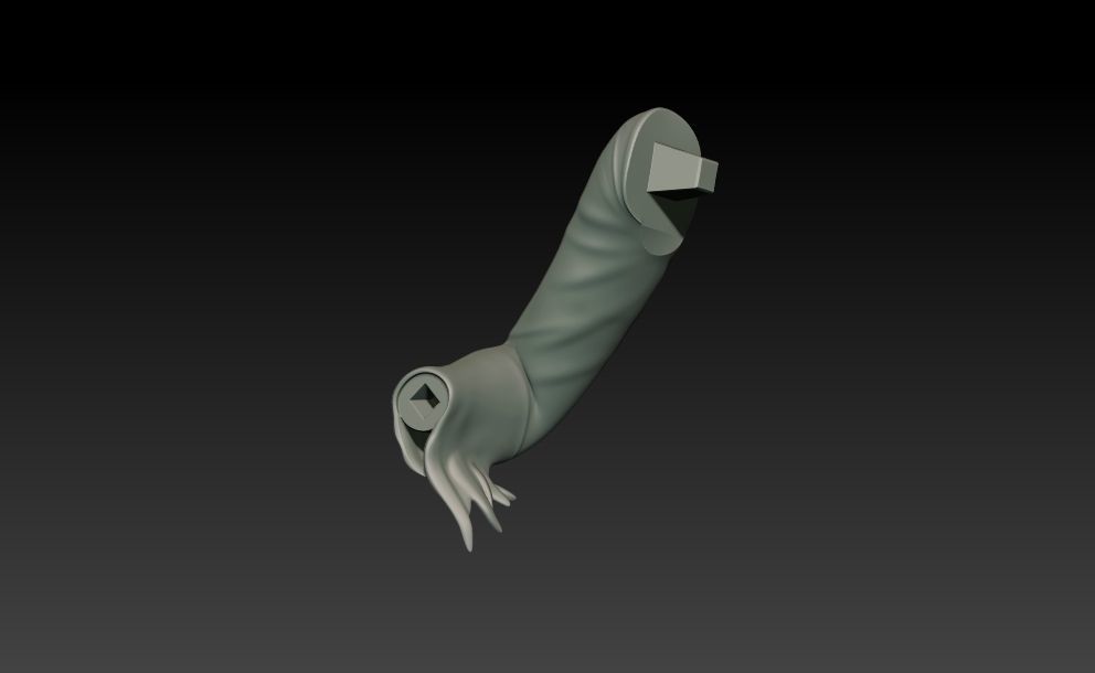 Elvira on throne 3D print model_9