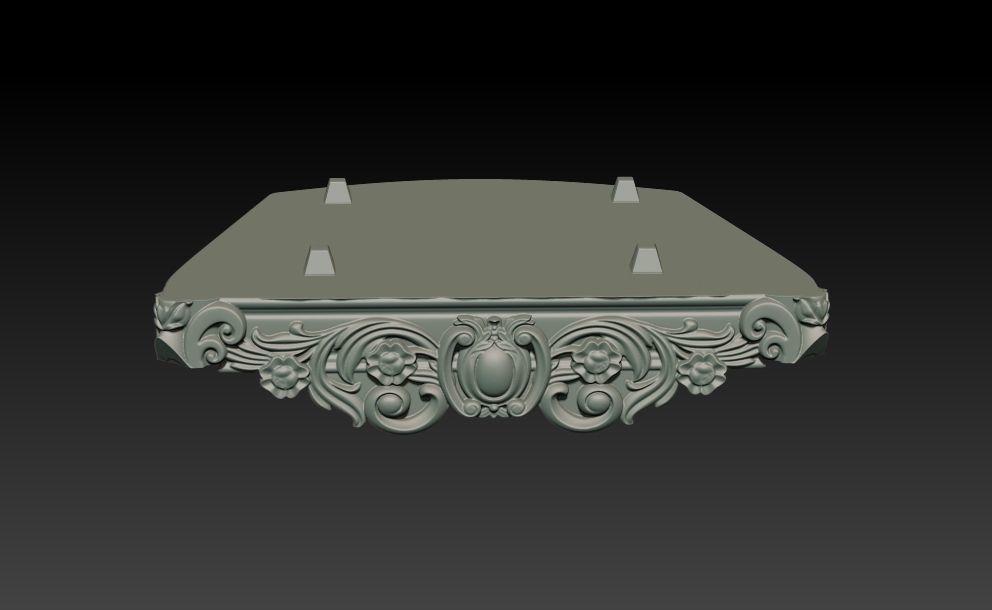 Elvira on throne 3D print model_6