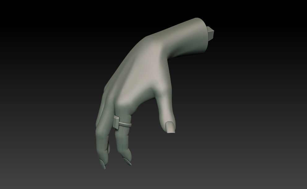 Elvira on throne 3D print model_24