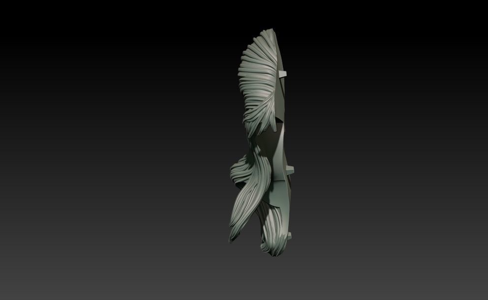 Elvira on throne 3D print model_12