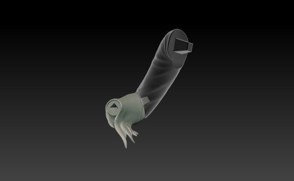 Elvira on throne 3D print model_23