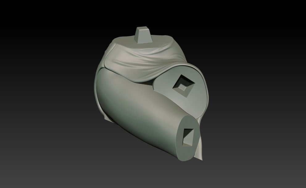 Elvira on throne 3D print model_29