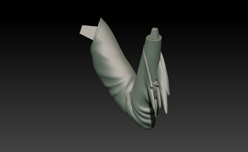 Elvira on throne 3D print model_16