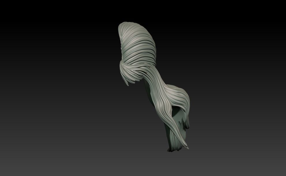 Elvira on throne 3D print model_11