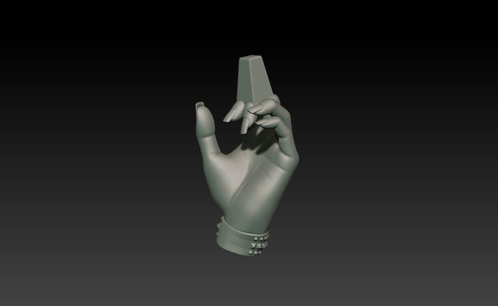 Elvira on throne 3D print model_19