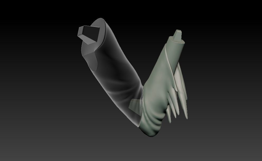 Elvira on throne 3D print model_18