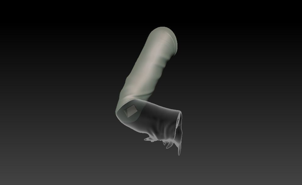 Elvira on throne 3D print model_22