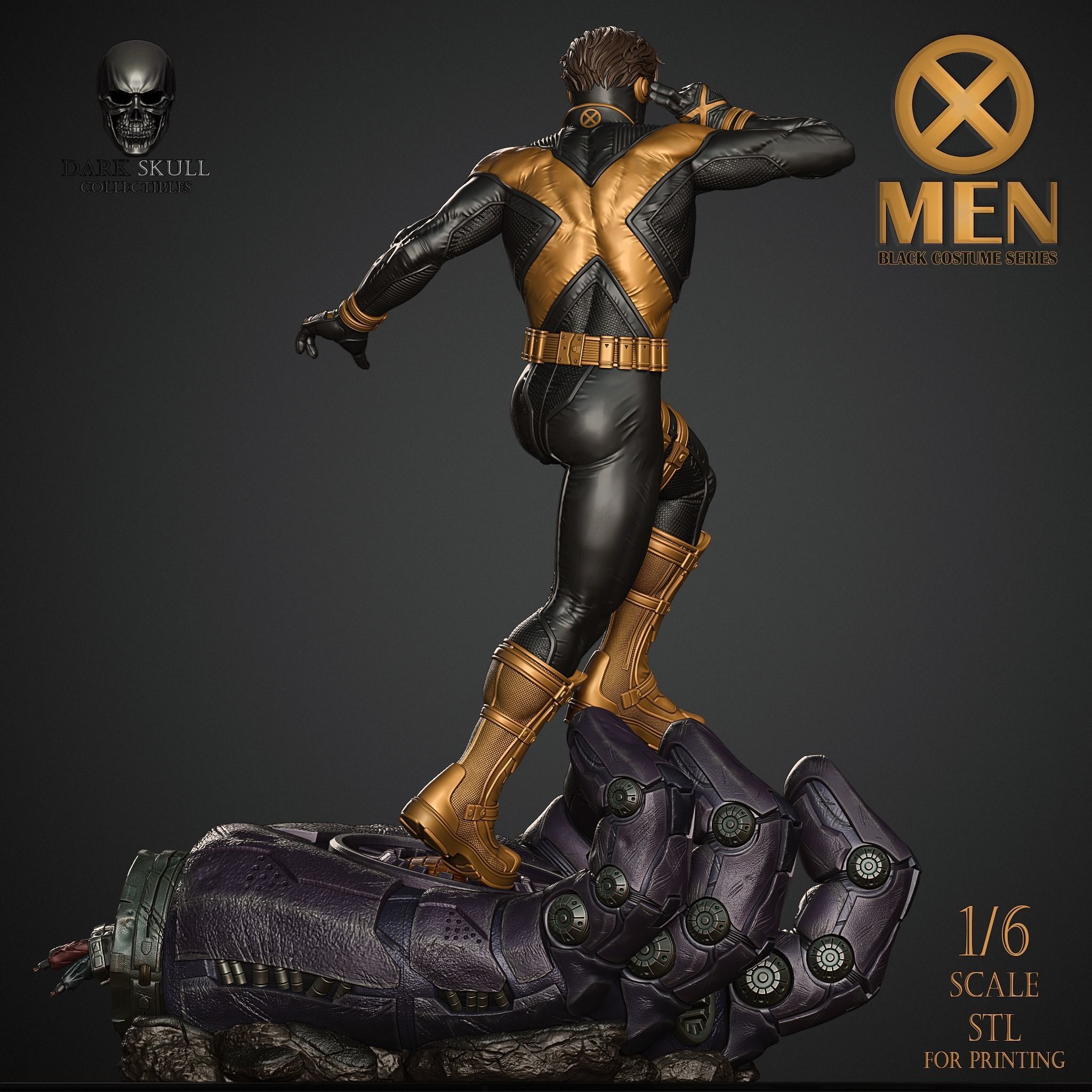 CYCLOPS- BLACK COSTUME 3D print model_3