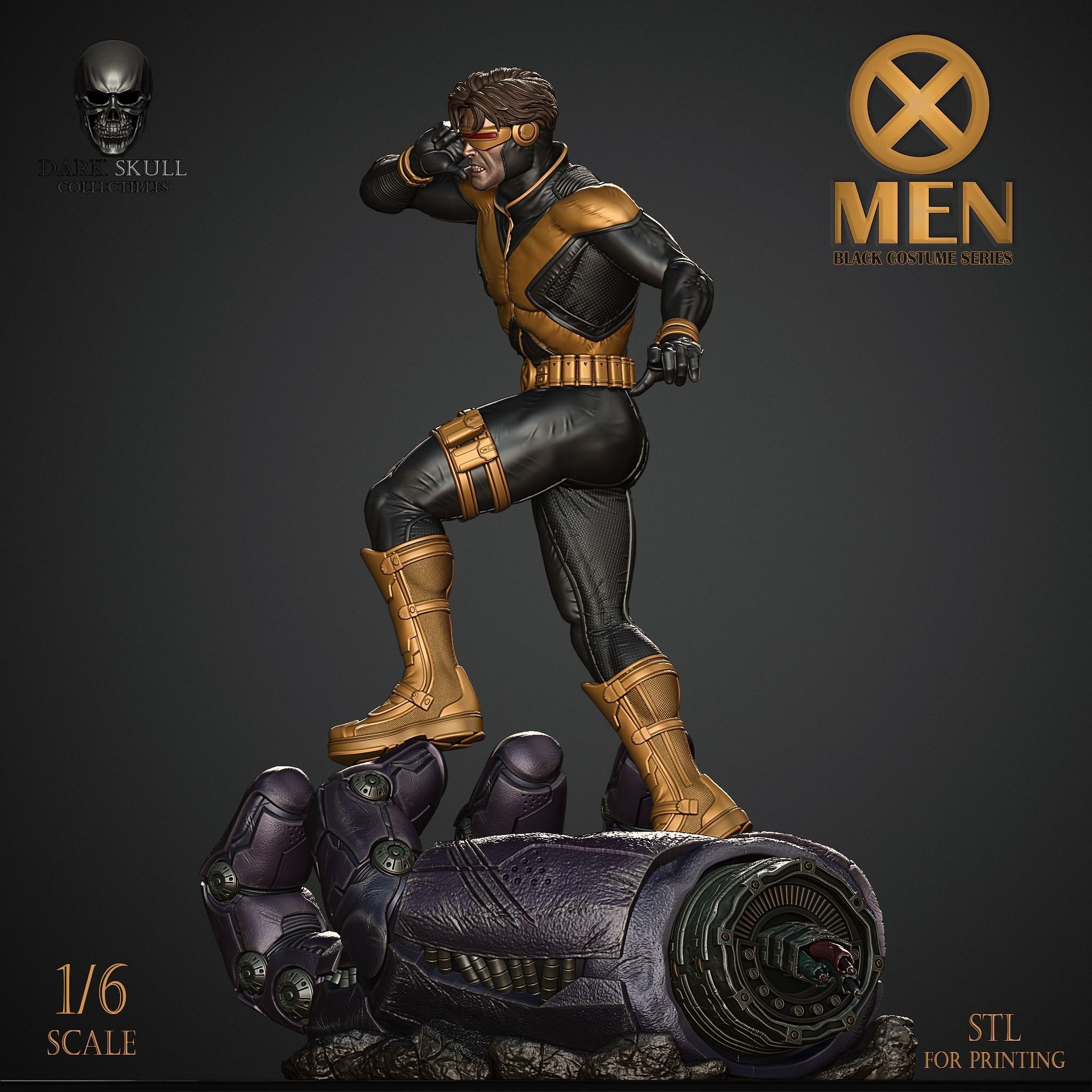 CYCLOPS- BLACK COSTUME 3D print model_2