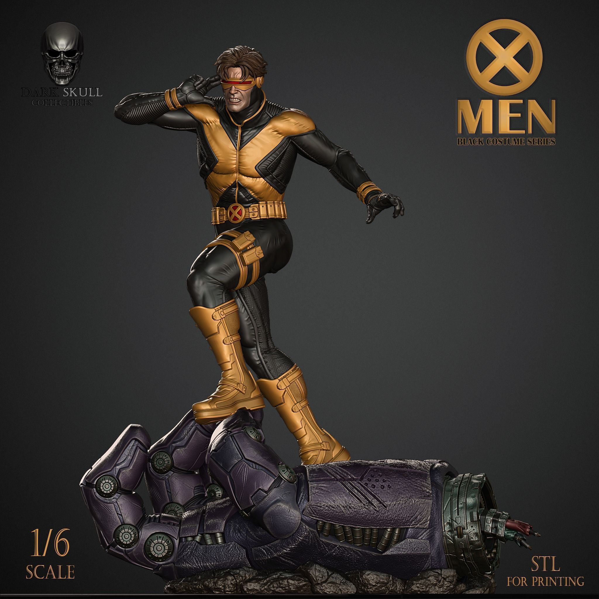 CYCLOPS- BLACK COSTUME 3D print model_1