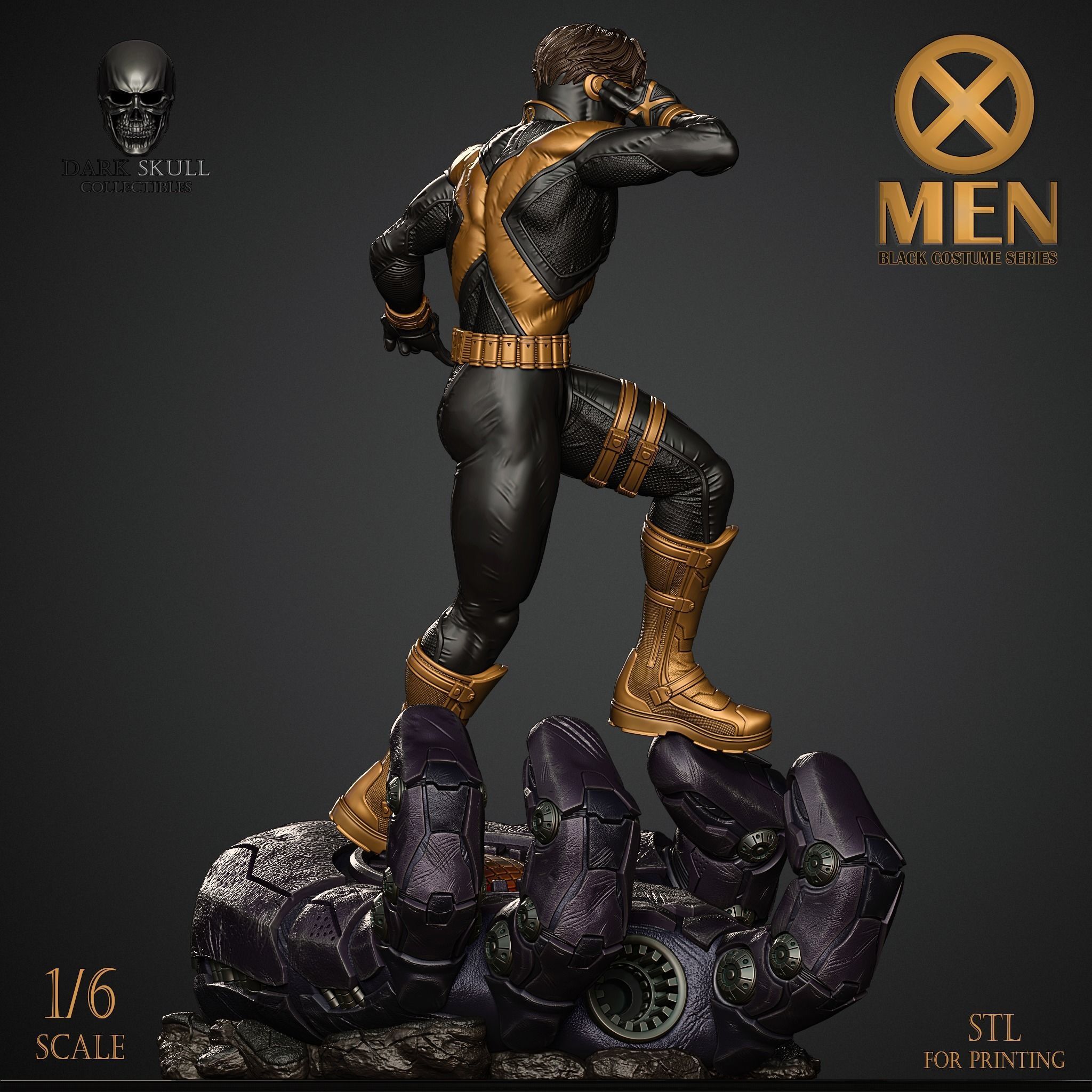 CYCLOPS- BLACK COSTUME 3D print model_4