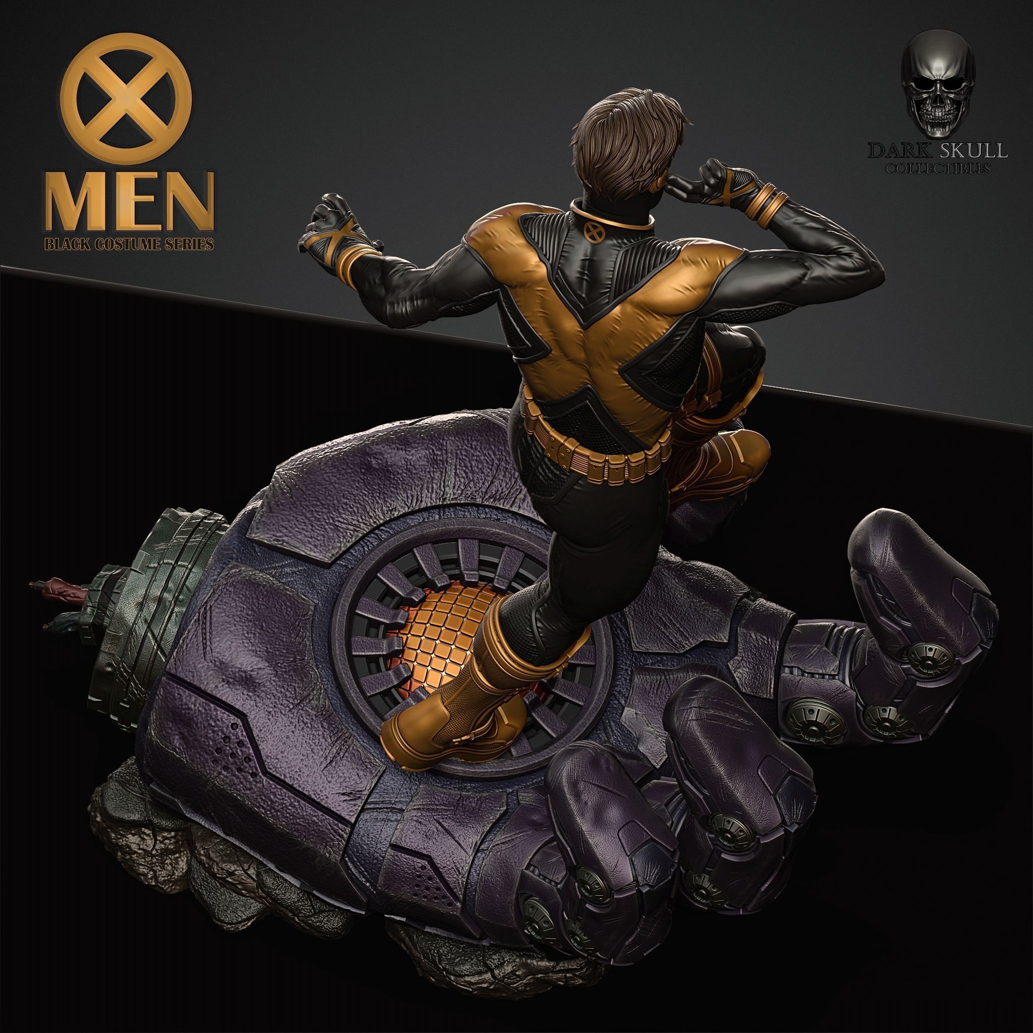 CYCLOPS- BLACK COSTUME 3D print model_5