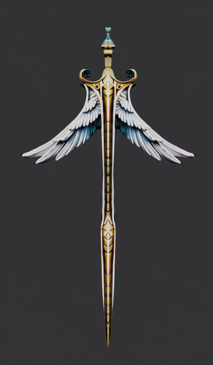 Solar Angel Blade Low-poly 3D model