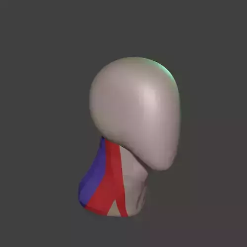 Neck Anatomy - simple 3D Free 3D model