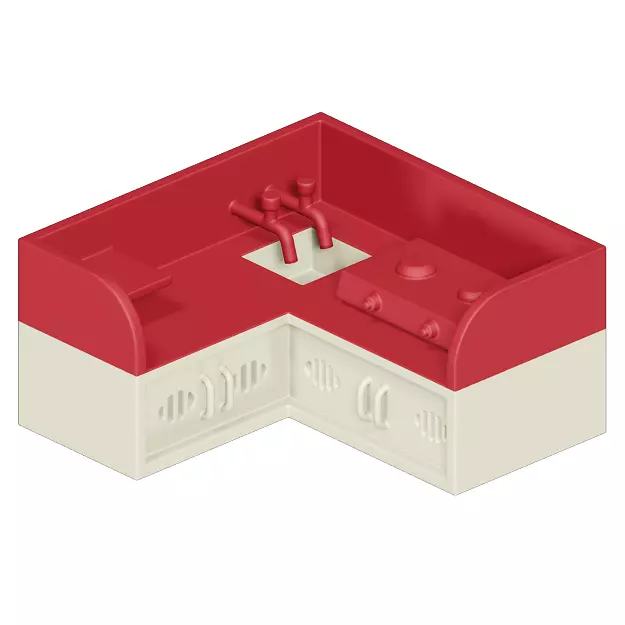 Toddler Kitchen Toy 3D model_0