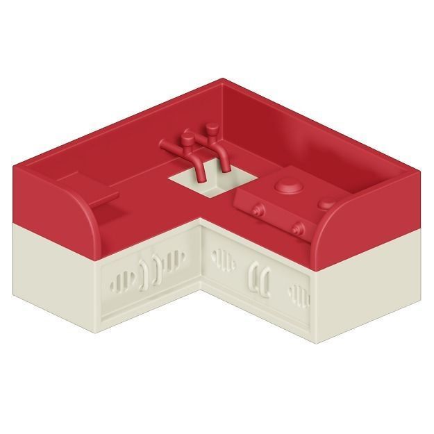 Toddler Kitchen Toy 3D model_1