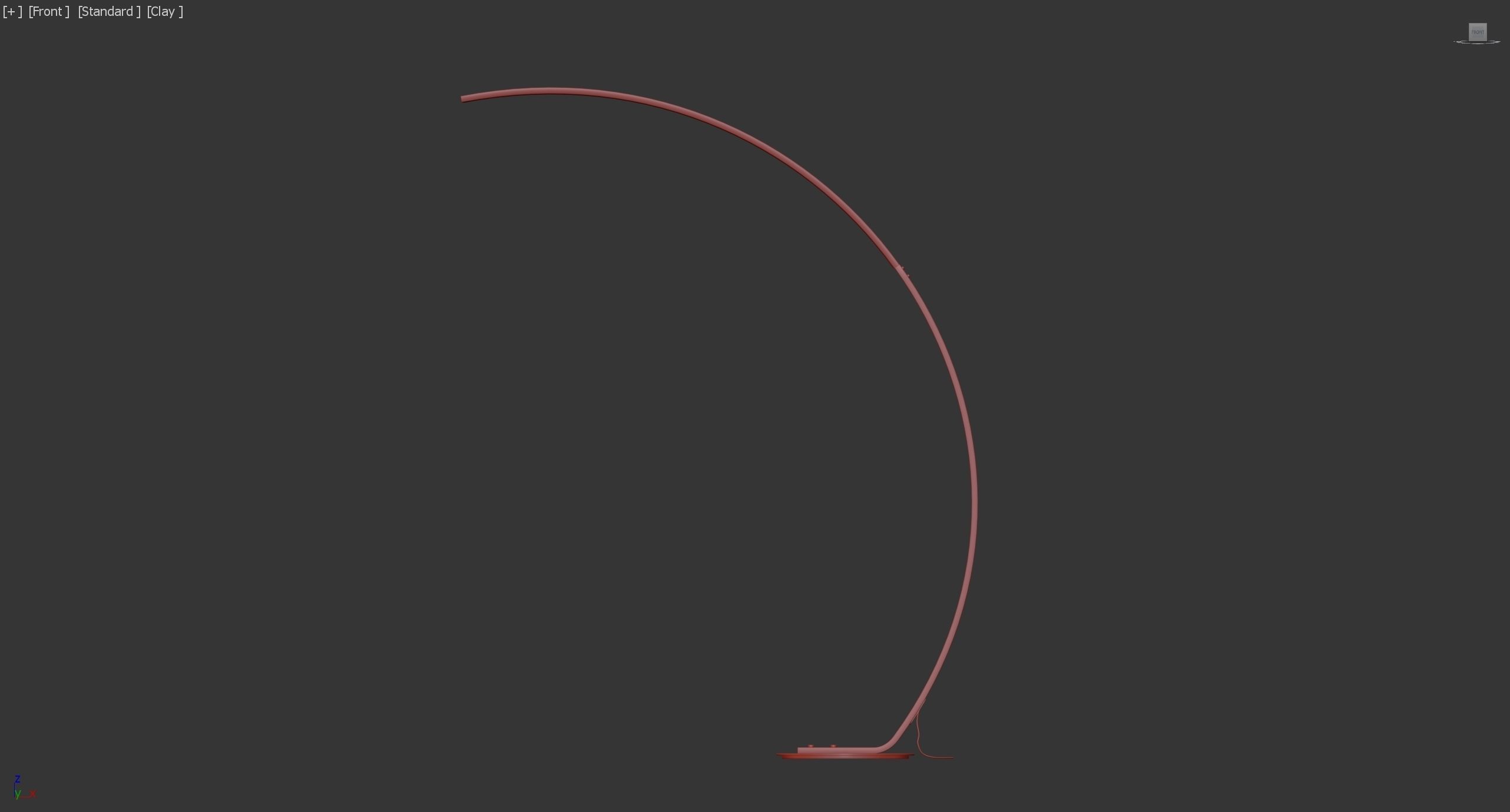 Modern LED Floor Lamp 3D model_4