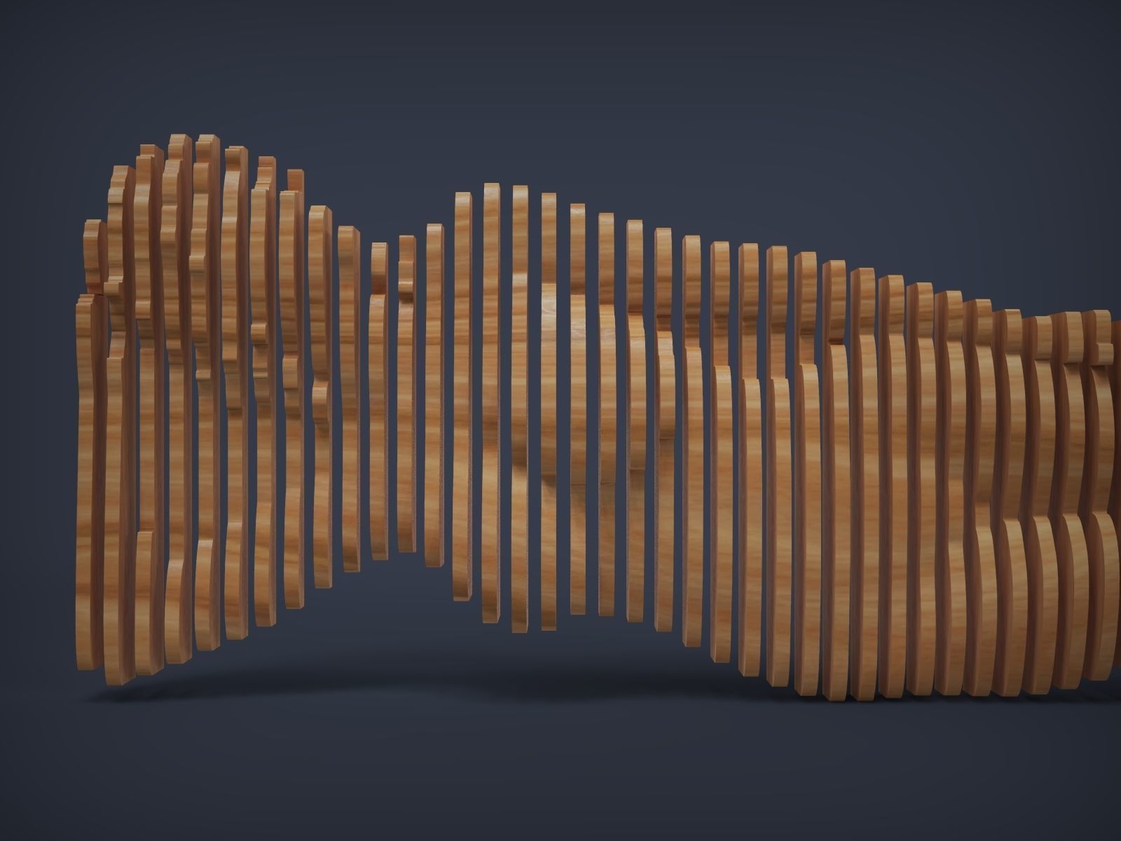 Female Figure Parametric Wall Art 3D print model_5