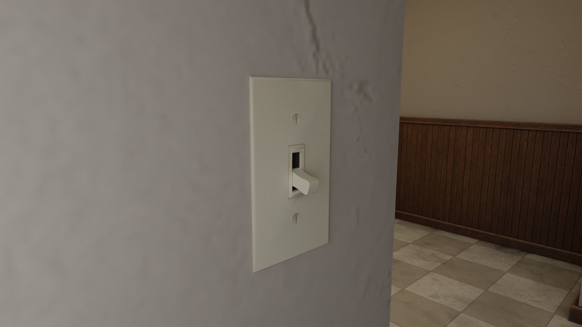 Retro 80s Apartment Interior Low-poly 3D model_10