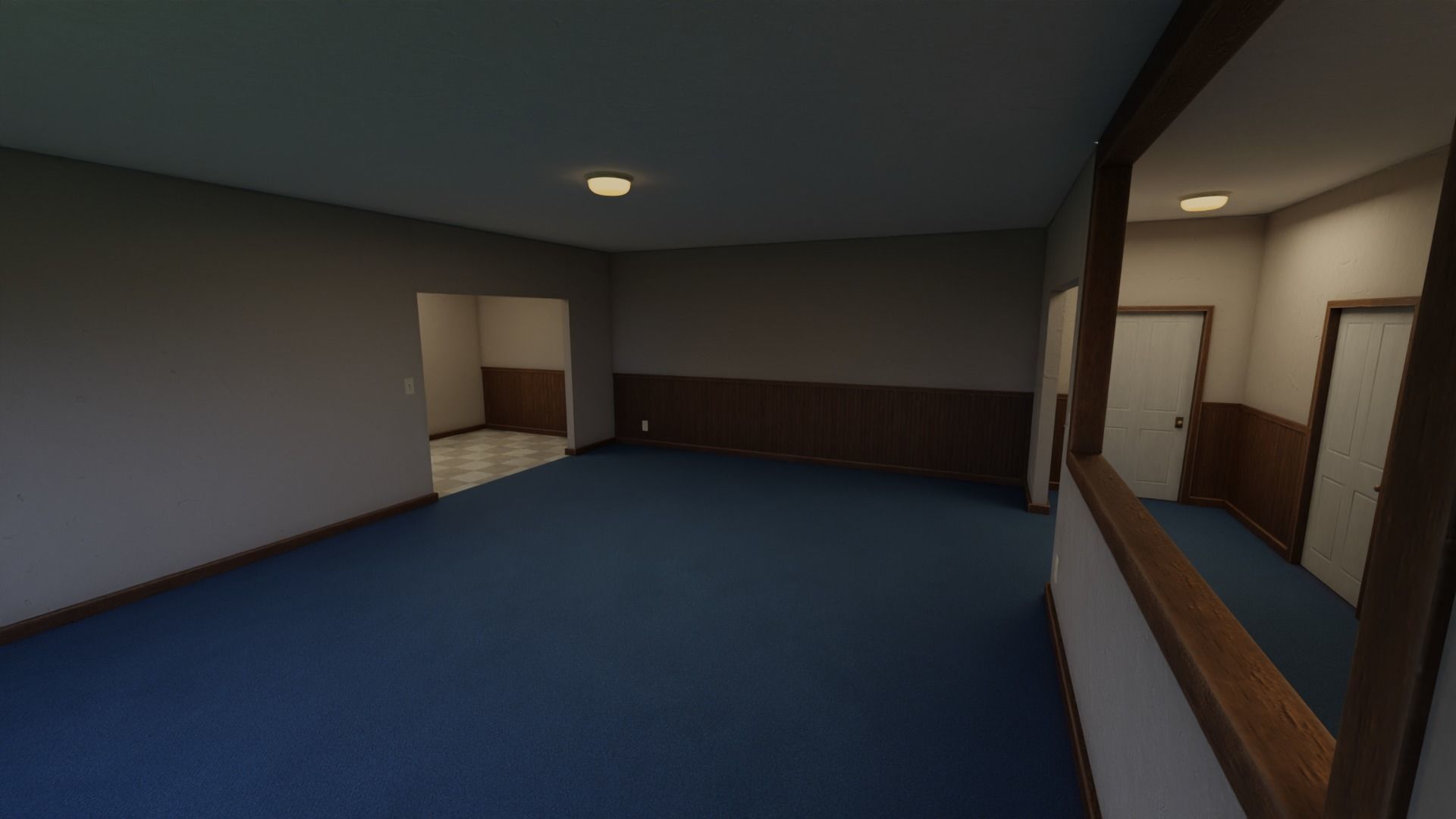 Retro 80s Apartment Interior Low-poly 3D model_6