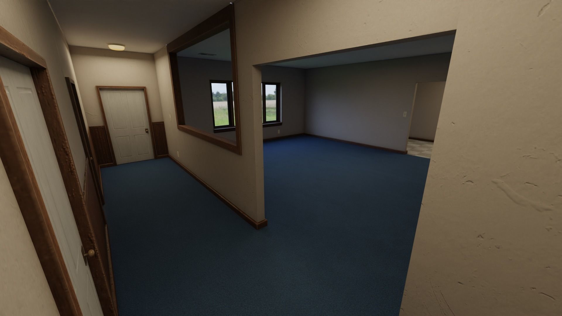 Retro 80s Apartment Interior Low-poly 3D model_8