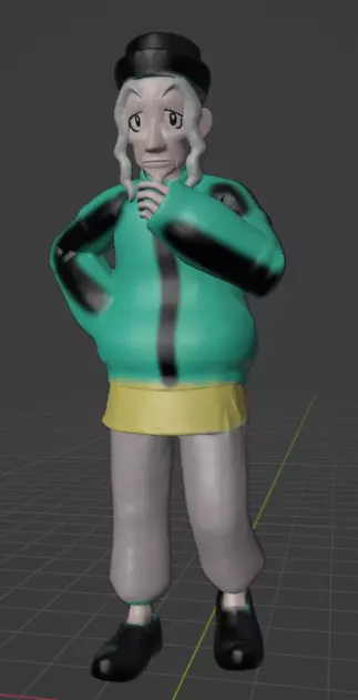 Mustard pokemon trainer  3D print model_0