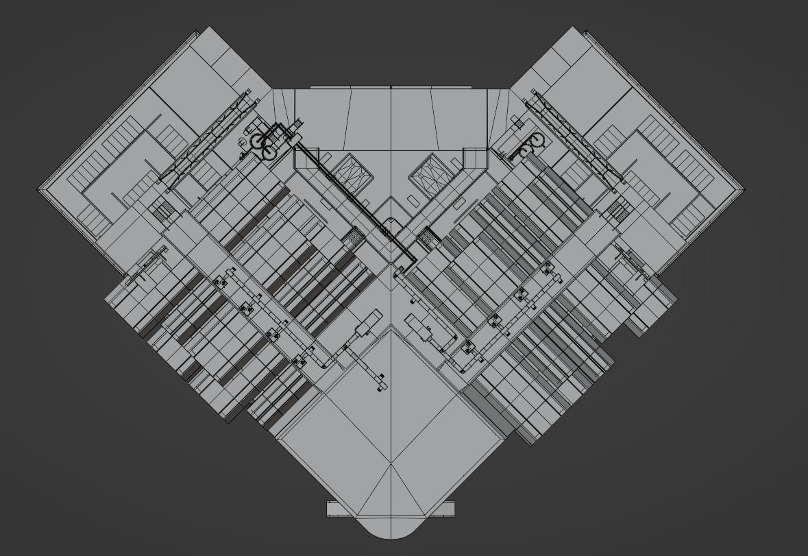 Labolatory with simple interior Low-poly 3D model_19