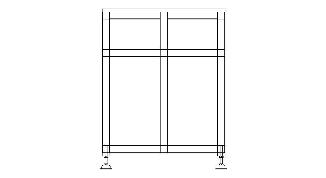 Steel Work Table WL67 3D model_20