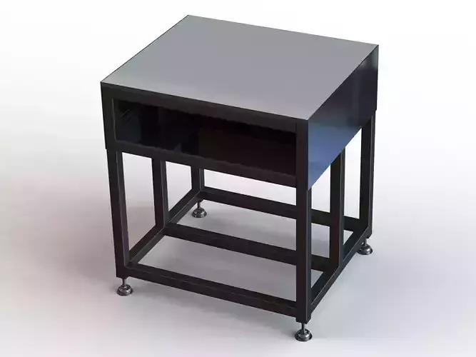 Steel Work Table WL67 3D model