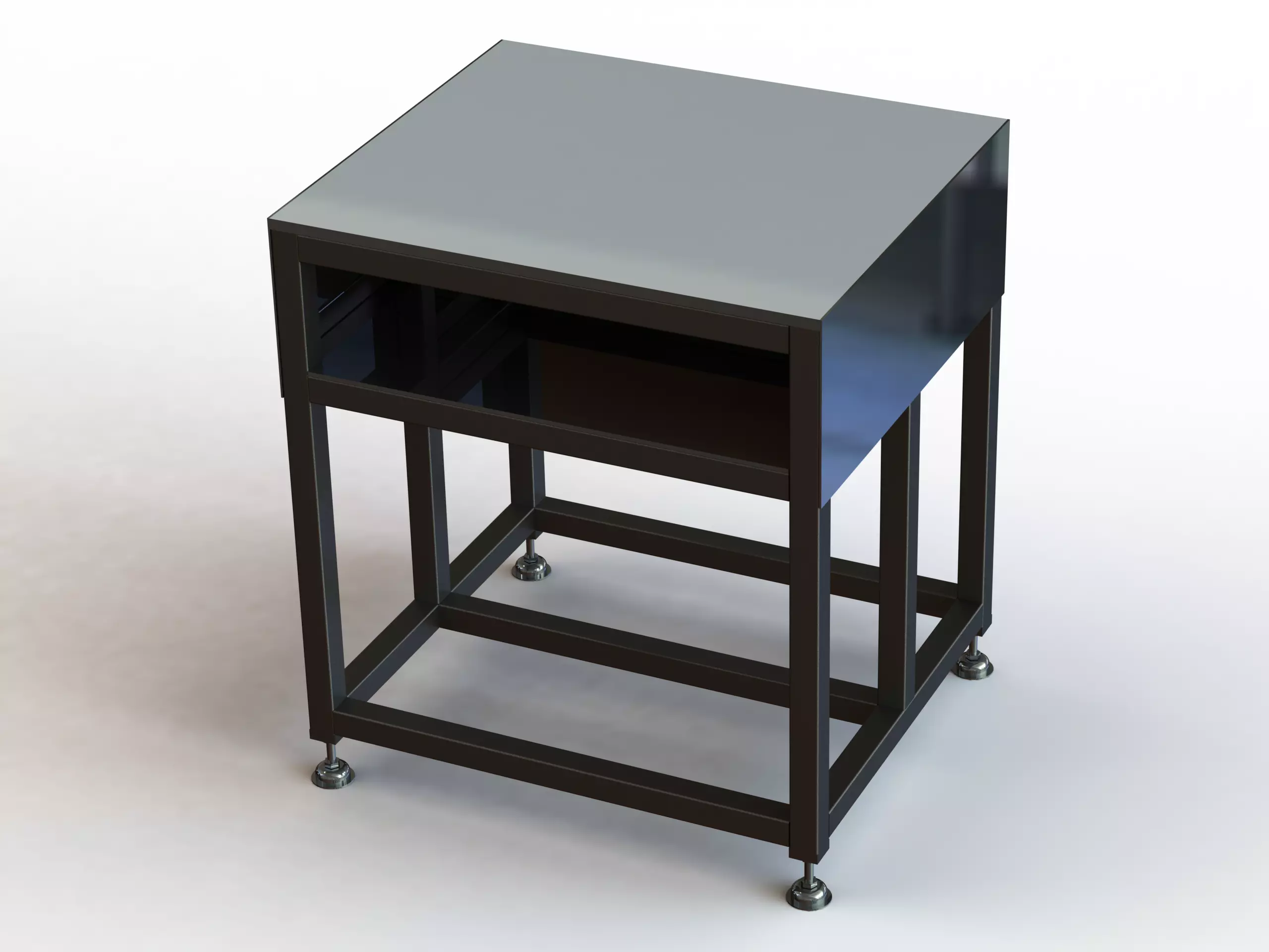 Steel Work Table WL67 3D model_0