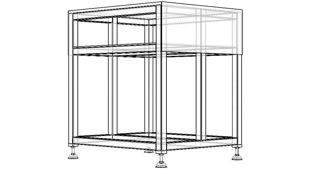 Steel Work Table WL67 3D model_23