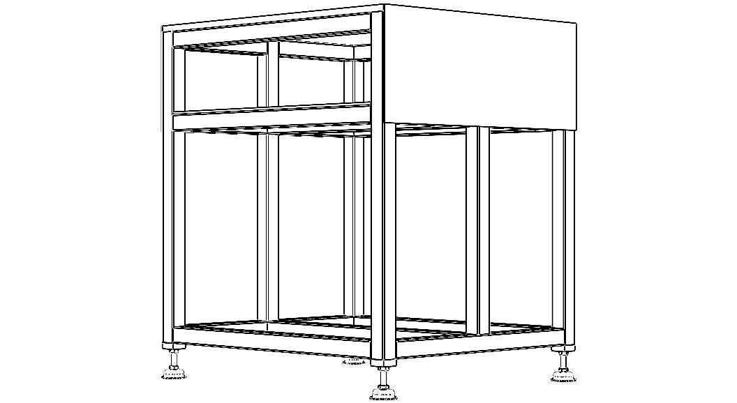Steel Work Table WL67 3D model_22