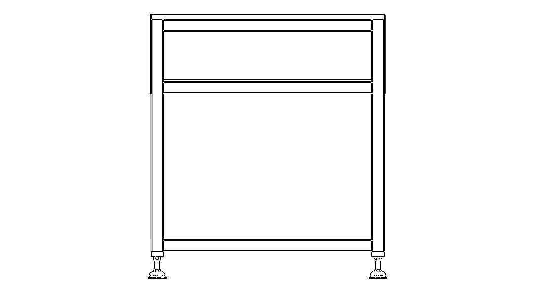 Steel Work Table WL67 3D model_6