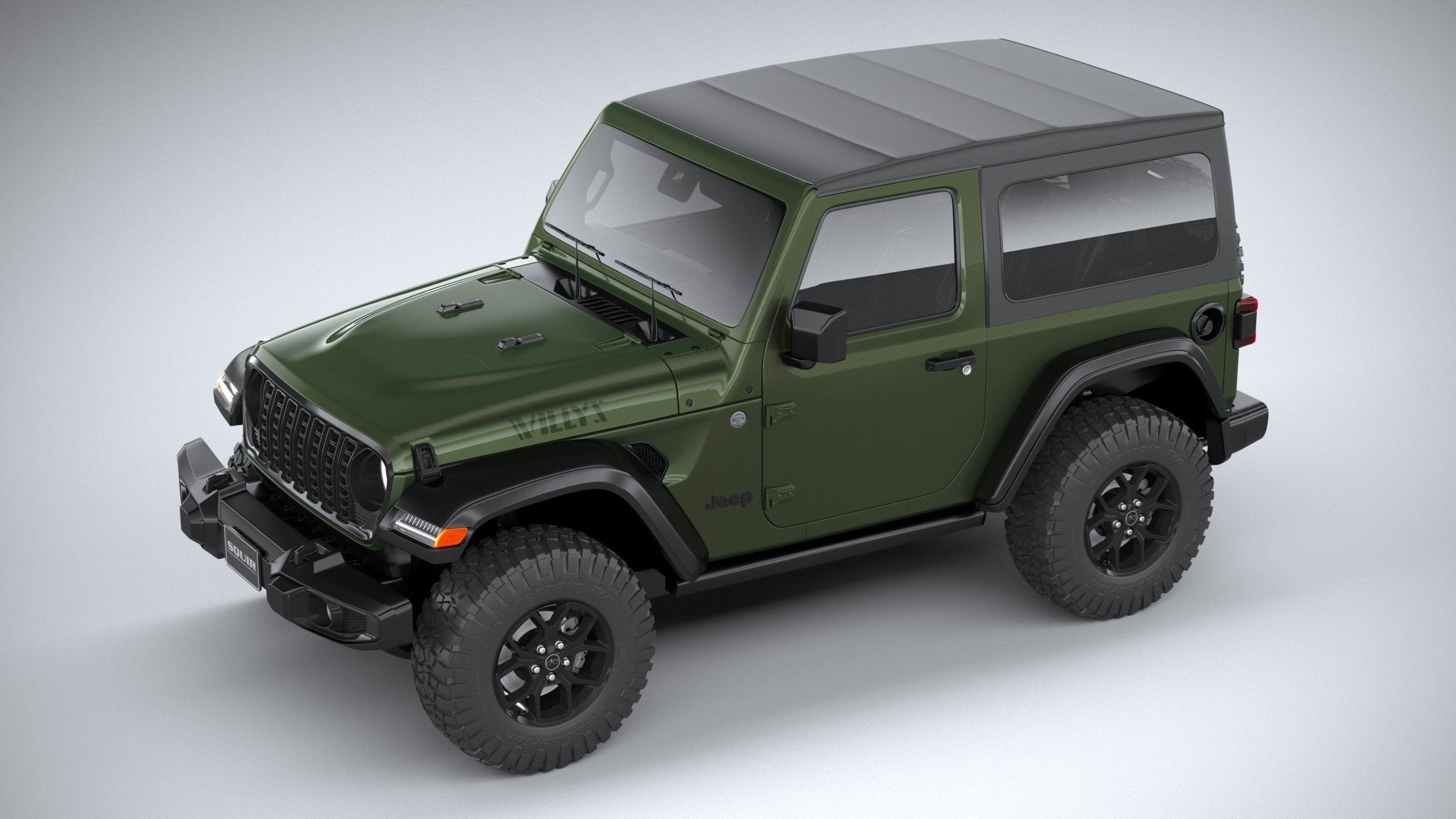 Jeep Wrangler Willys 2024 3D model_7