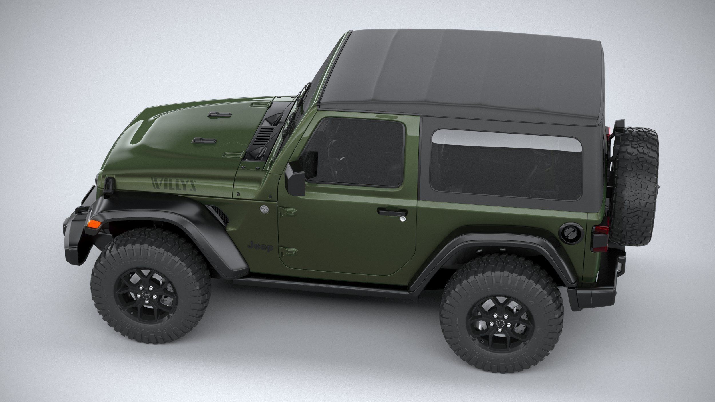 Jeep Wrangler Willys 2024 3D model_9