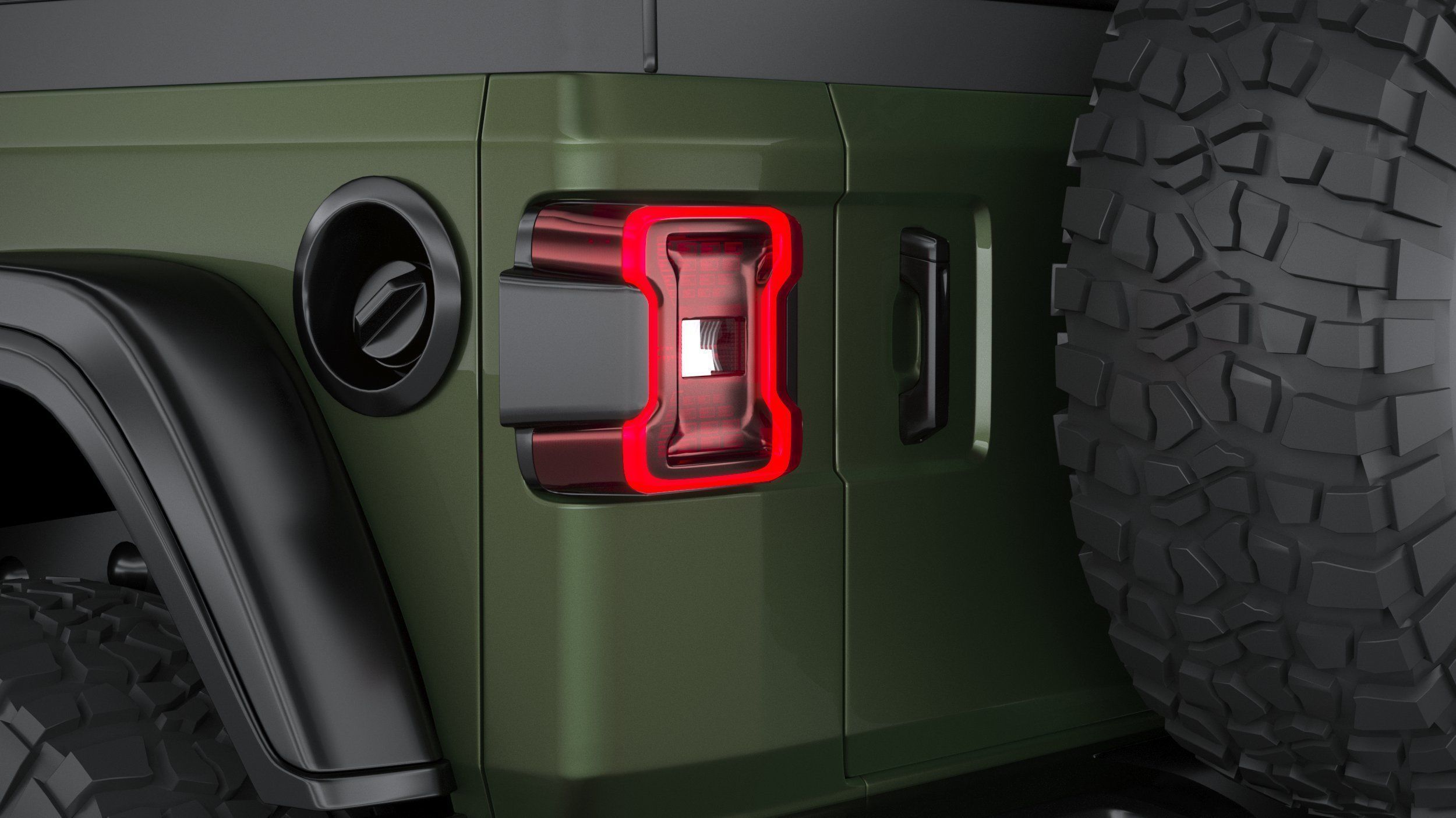 Jeep Wrangler Willys 2024 3D model_15